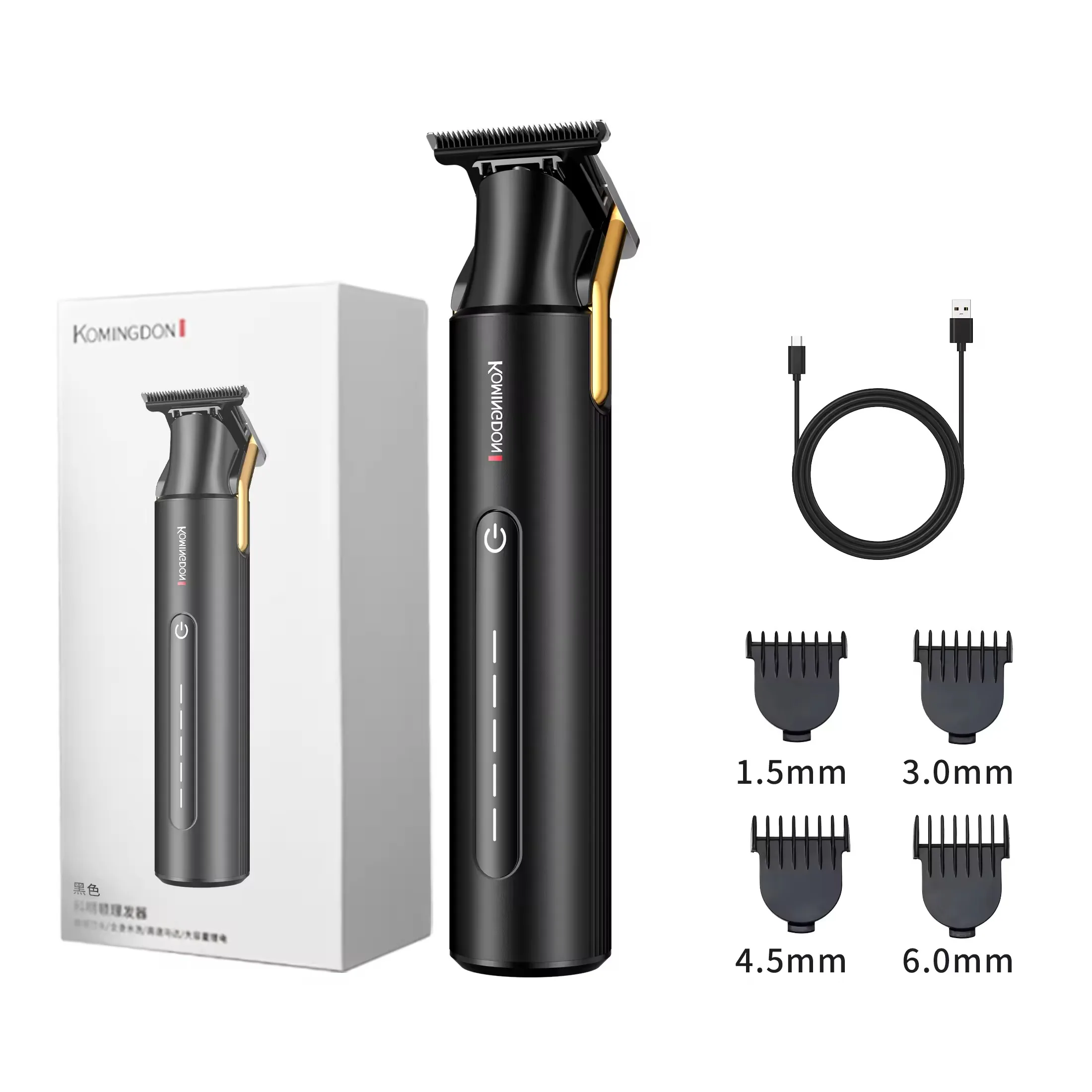 Xiaomi Komingdon Waterproof Beard Trimmer Professional Rechargeable Electric Cordless Hair Clippers Trimmer for Men Hair Cut 6