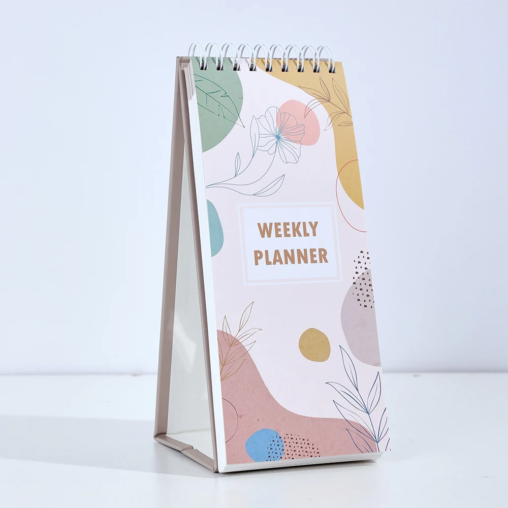 Undated Vertical Weekly Planner with Priority Notes Sections for Effective Time Management