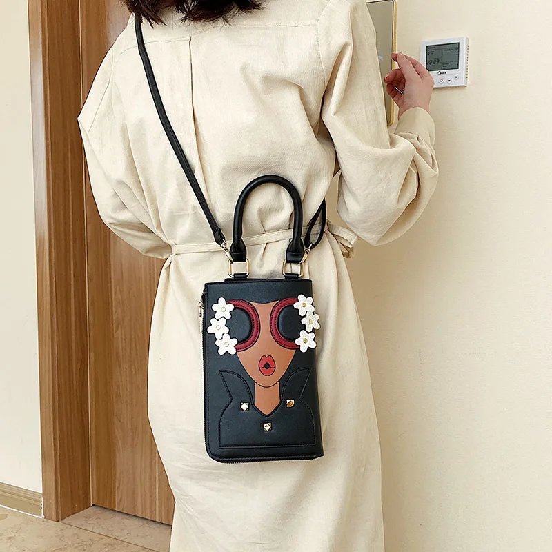 

Women 2024 New Trendy fashion One Shoulder Lip Eye Beauty Small Square Bag Purses and Handbags Designer Bags Luxury