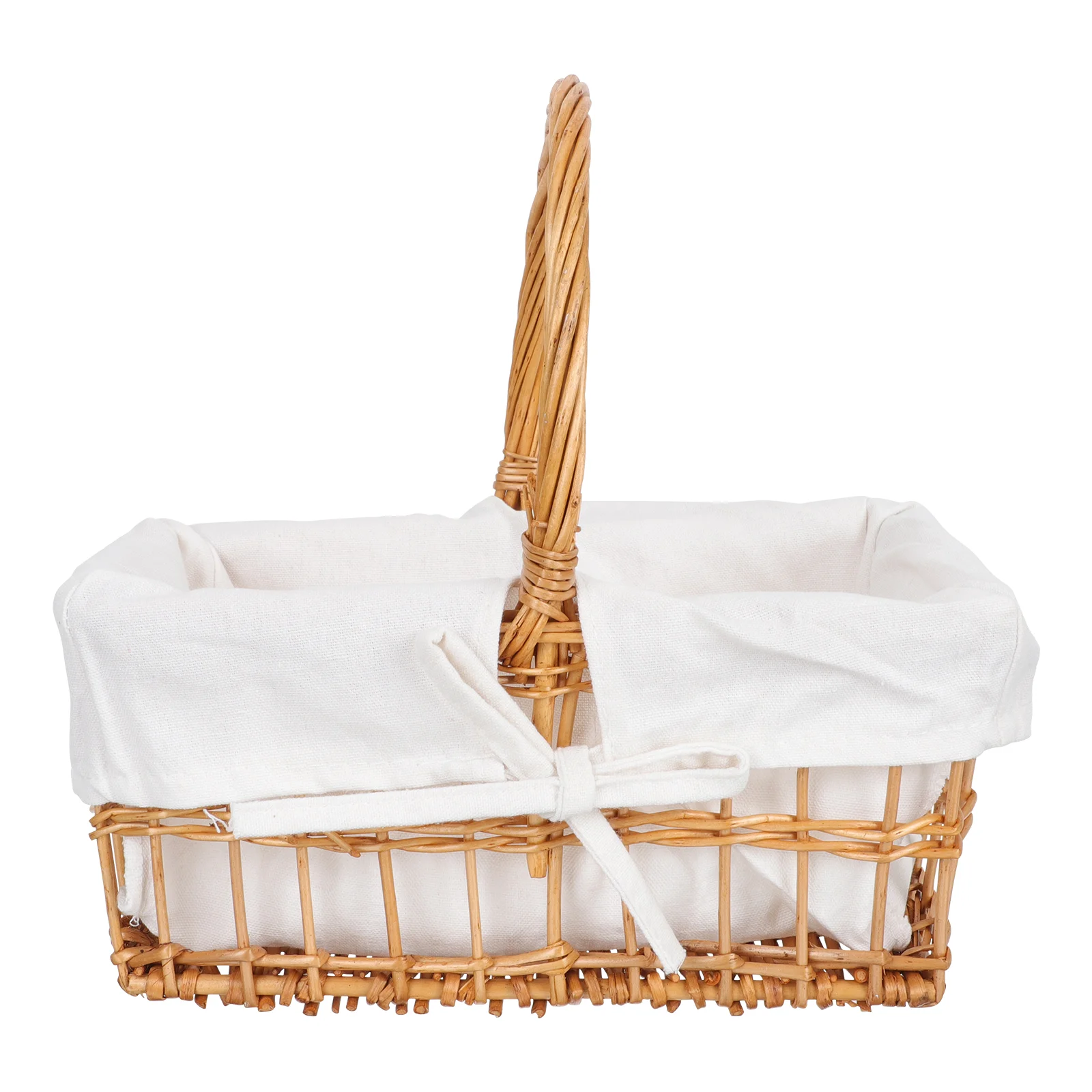 

Basket Woven Flower Basket Festival Decorative Basket Handheld Wicker Basket Wicker Woven Basket For Household Family Decoration