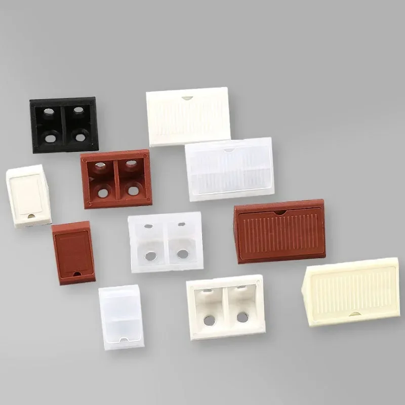 Nylon plastic corner code 20PCS 90 degree Angle retainer laminate clothe cabinet reinforcement connector hardware accessories Angled Furniture Hardware Furniture Hardware Angle Connector Angle Bracket