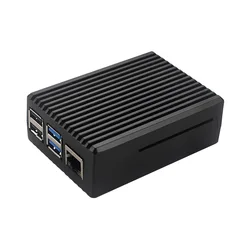 Aluminum Alloy Passive Cooling Case for Enhanced Heat Dissipation (Black)