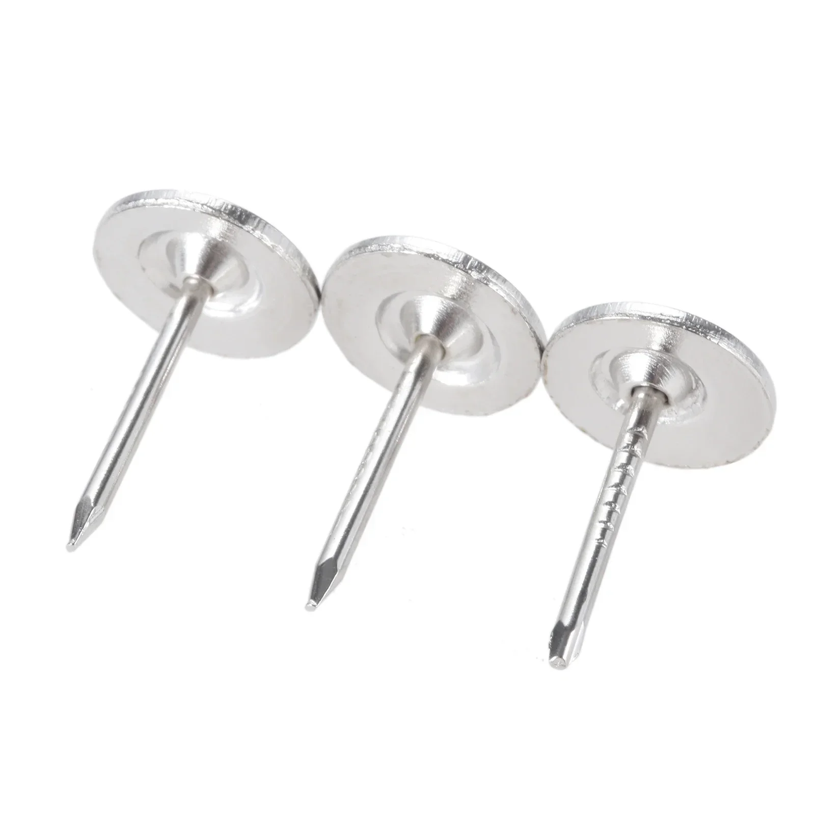 Silver Upholstery Nails Flat Head Metal Pushpin 11mmx17mm Vintage Tacks Antique Stud Jewelry Case Wine Box Sofa Decor 50pcs/set upholstery nail