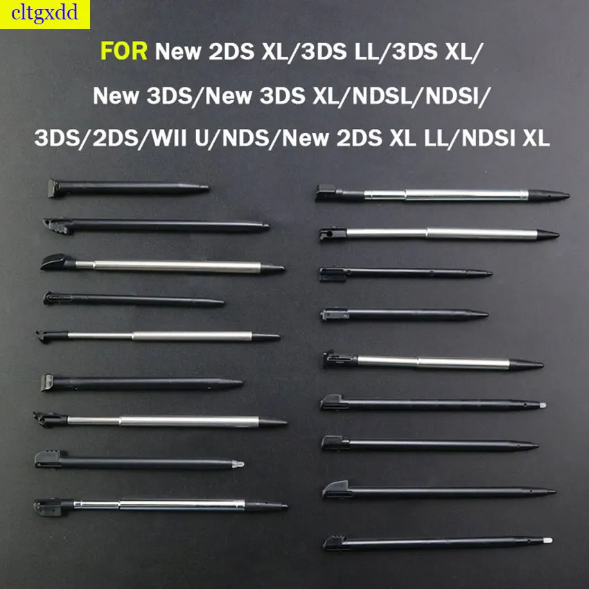 Stylus Pen Touch Screen Plastic Metal Retractable for 2DS 3DS New 2DS LL XL New 3DS XL LL for NDSL NDSi NDS DS Wii