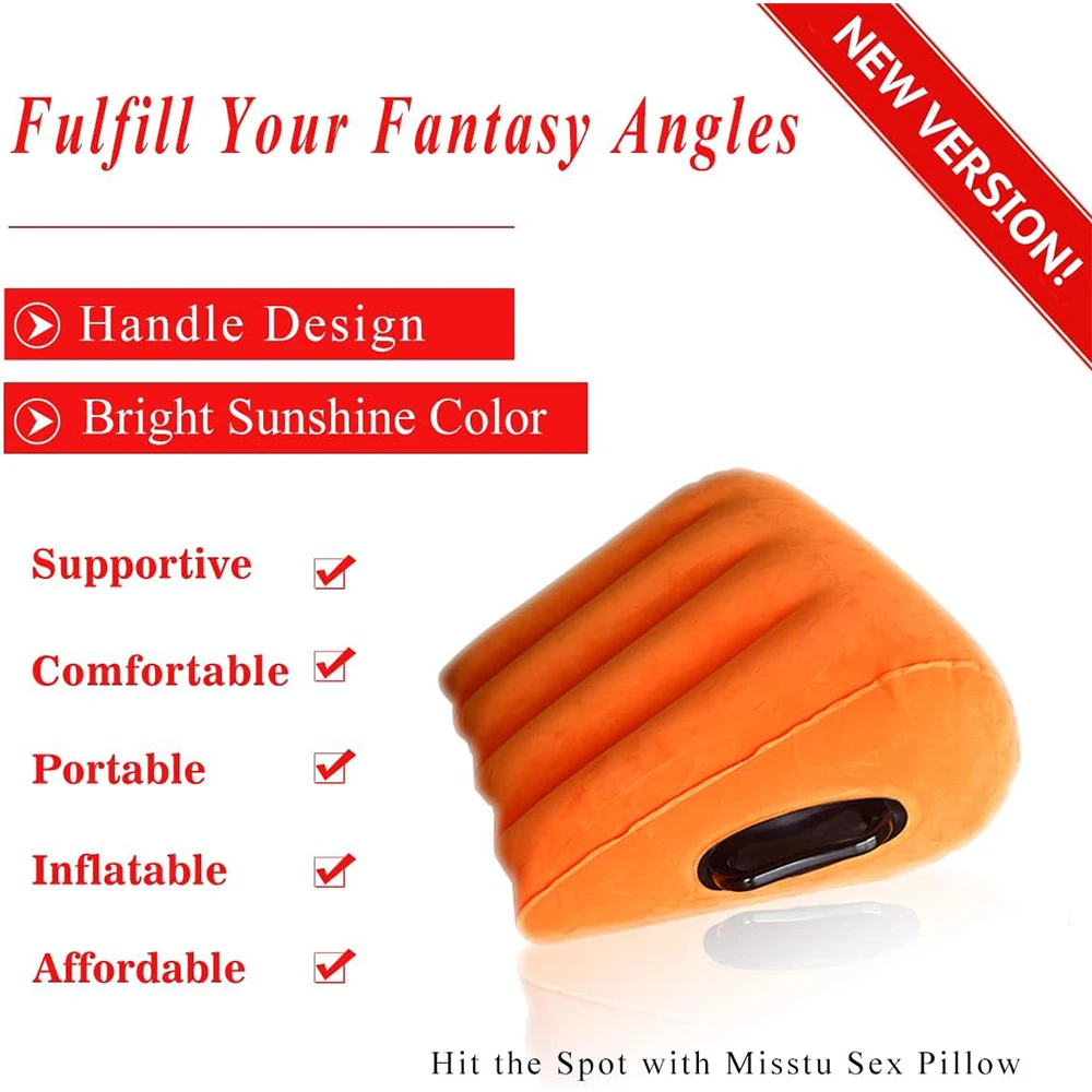 Sex Toys Inflatable Sex Pillow With Magic Wedge Love Position Sexual Cushion BDSM Support Pillow Adults Goods for Couples Games