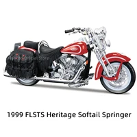 Maisto 1:18 Harley-Davidson 1999 FLSTS Heritage Softall Springer Red Die Cast Vehicles Collectible Hobbies Motorcycle Model Toys 1