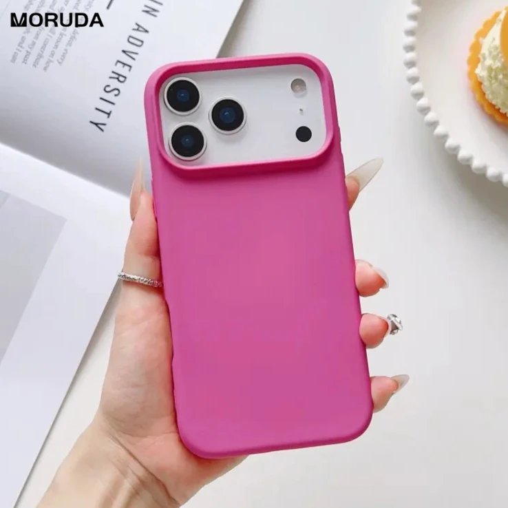 Elegant Matte Silicone Slim Case - Pure Color Ultra Thin Soft Shockproof Cover