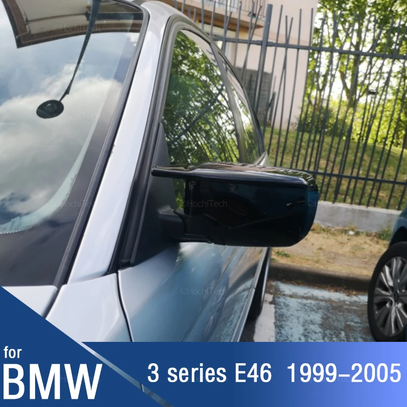 

Замена черного зеркала в стиле углеродного волокна 2 шт. для BMW E46 316i 318i 318d 320d 320i 323i 325i 328i 330d 330i 330xi 98-05