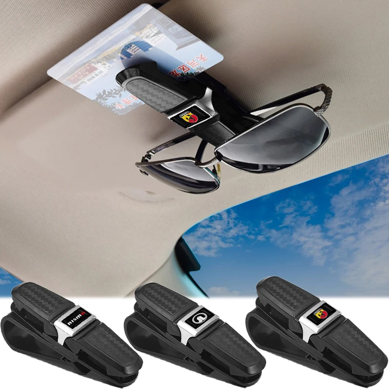 1Pcs Car Sun Glasses Cases Portable Ticket Card Clamp Eyeglasses Clip For Nismo Nissan Almera Tiida X-Trail Teana Qashqai GTR | Автомобили