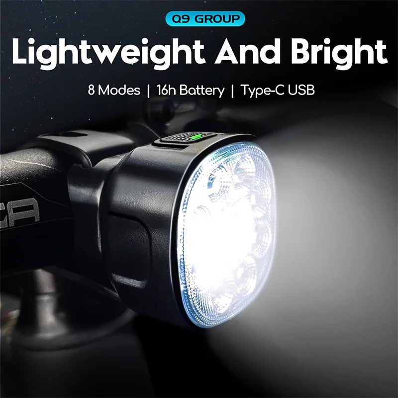 MTB/Road Bike Waterproof Rechargeable Front/Rear Light Set