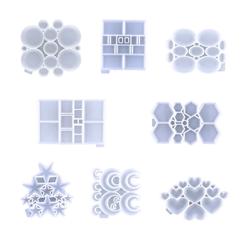 

DIY Crystal Epoxy Mold Love Moon Star Pendant Necklace Keychain Resin Mold