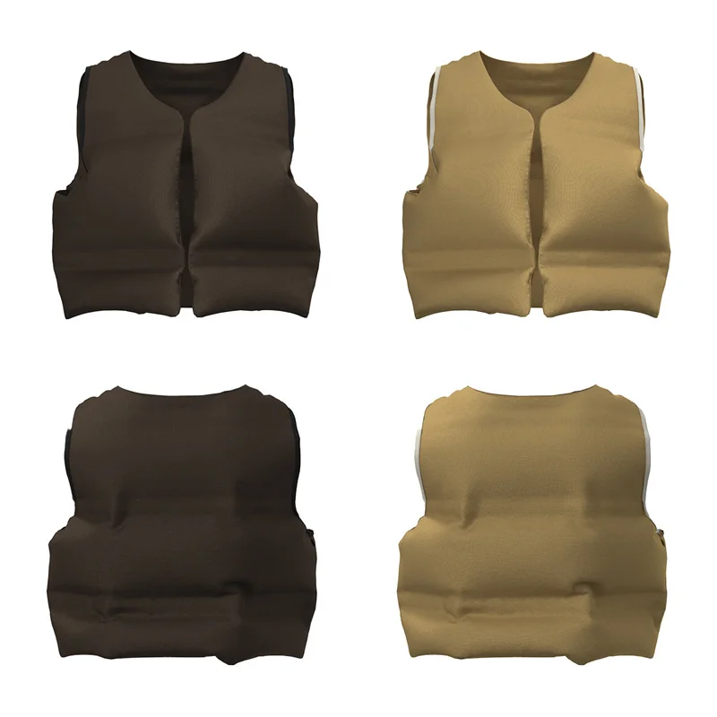 

2023fw Season Kanye Vest Jacket Men Women Streetwear Cotton Coat Sleeveless Double Sided Wearable Top