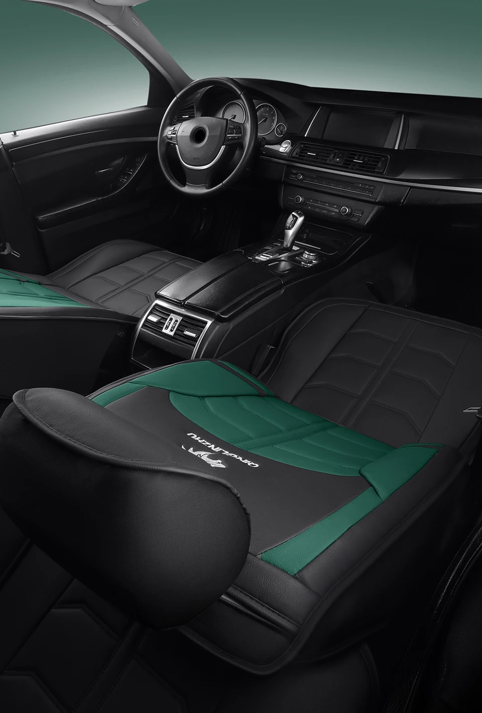 Autositzbezüge Universal Set | 2-tlg. Kunstleder Bezug | Für Dacia Duster, Sandero, Stepway