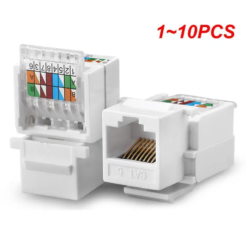 

1 ~ 10 шт. Cat6 UTP Keystone гнездовой разъем, адаптер Интернет-сети, кабель локальной сети, запасные части, новинка