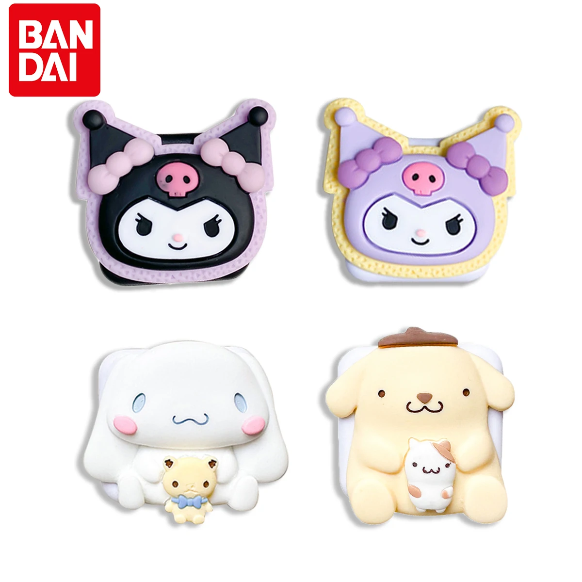 

Kuromi Cute Cartoon Support Mobile Phone Extension Frame Finger Bracket Universal Fold Mobile Phone Adhesive Bracket with Mirror