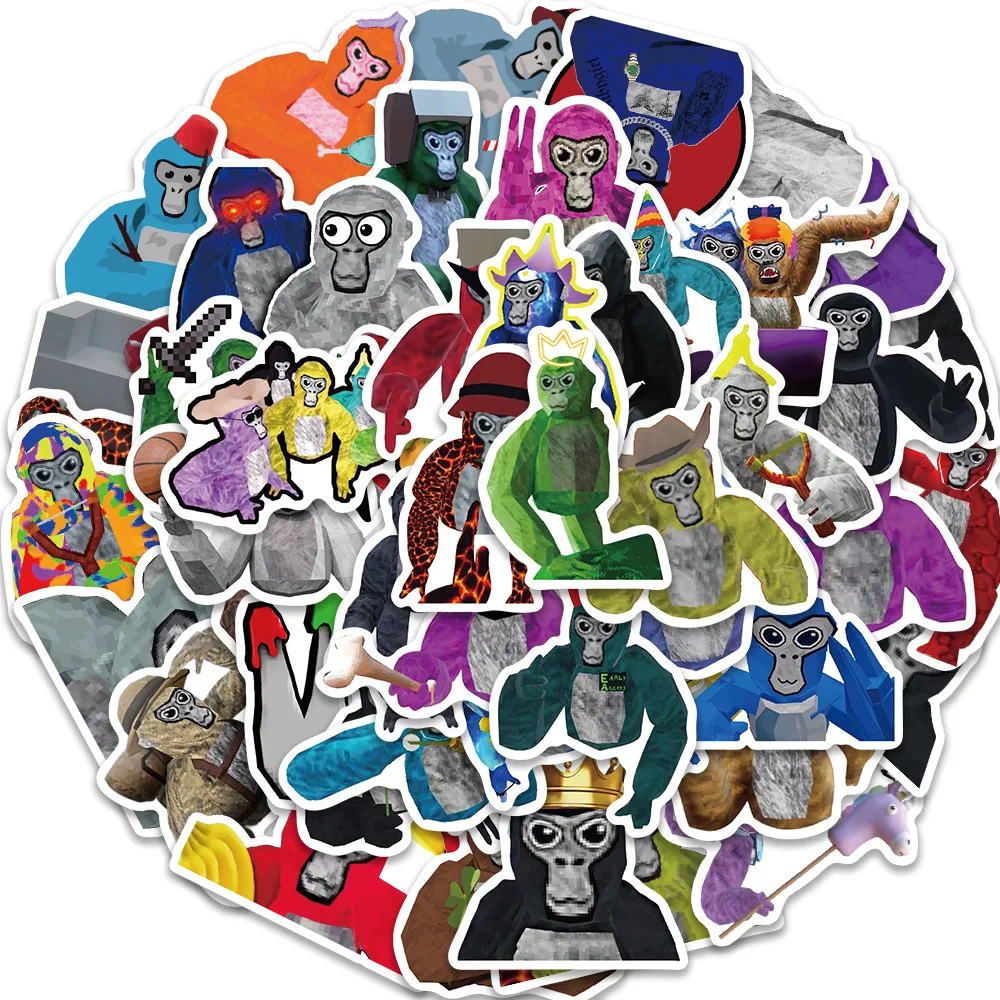 

10/30/50PCS Cartoon Game Orangutan Stickers Toys PVC Waterproof DIY Skateboard Notebook Stationery Laptop Guitar Bike Kid Decals
