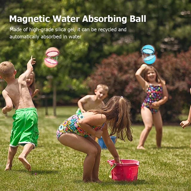 50mm Magnetic Water Bomb Splash Balls Soft Self-Sealing Pool Water Balloons 2