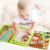 Mirror desk calendar cloth book with ringing paper sound education cognitive three-dimensional hanging toy 3