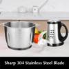 LAC Household Stainless Steel 3l Multi-Function Electric Meat Grinder  With Safety Lock Minced Stuffing Mixer Blade Detachable 4