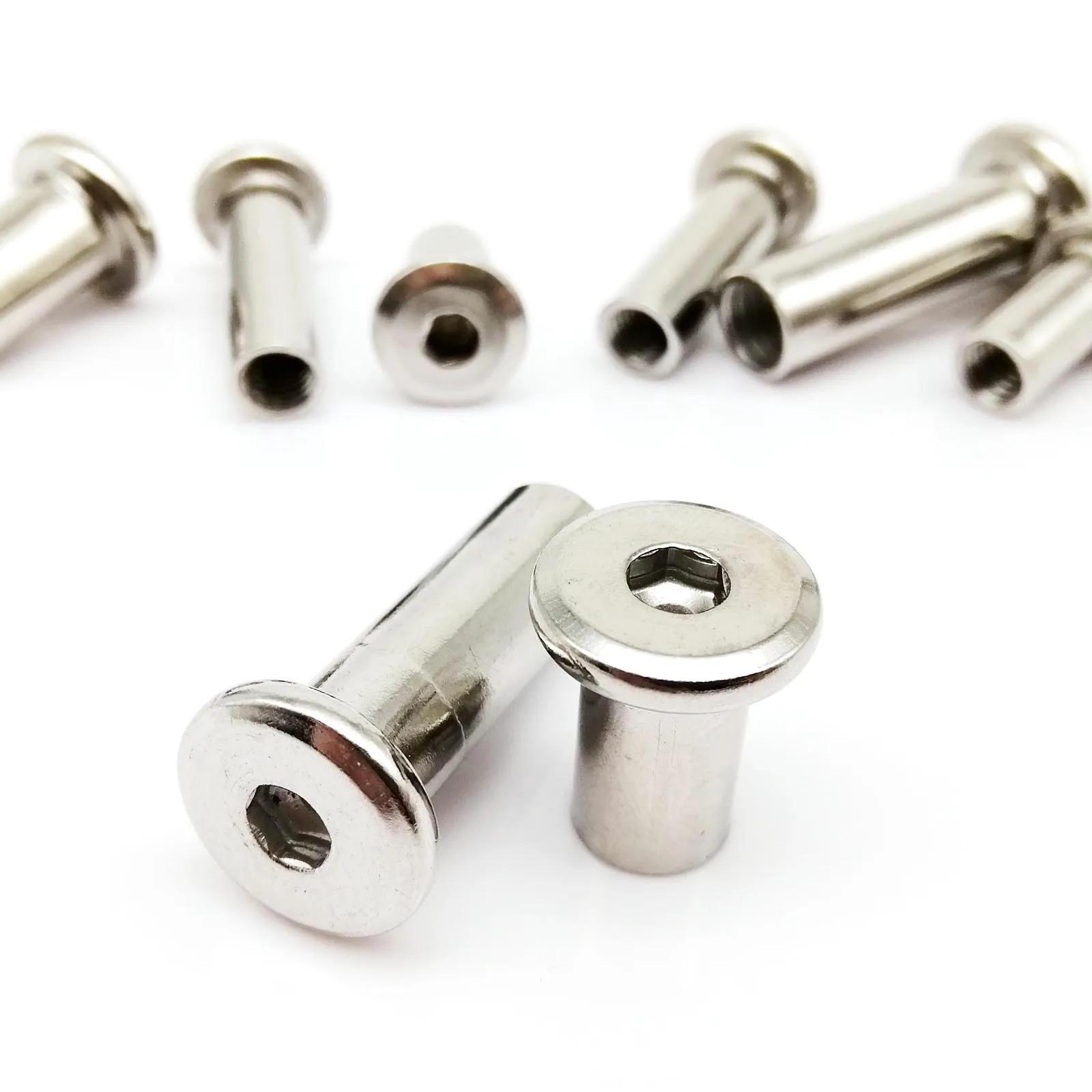 Rivet Nut M3-M10 4-100mm long 304 A2 Stainless Steel Hex Socket Head Furniture Connector rivet nut