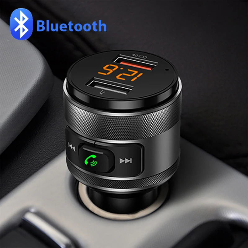 

FM-трансмиттер автомобильный с поддержкой Bluetooth 5,0 и 2 USB-портами