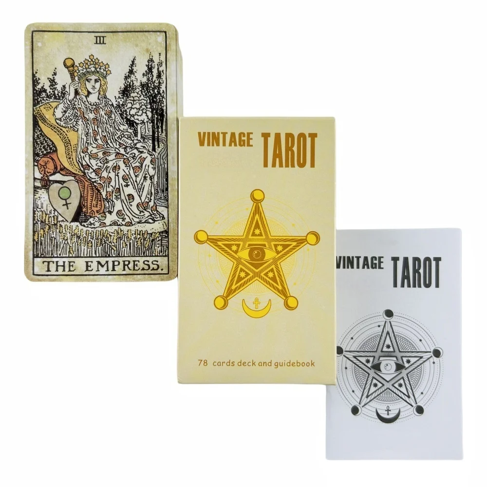 The Rider Vintage Tarot Cards A New 78 Deck With Paper Book