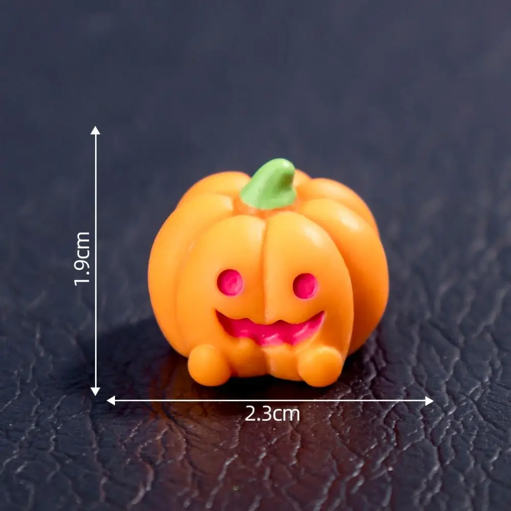 Ghost Mini Pumpkin Resin Doll Bat Black Cat Hallowmas Doll House Accessories Tree Decorate Halloween Ghost Miniatures Hallowmas