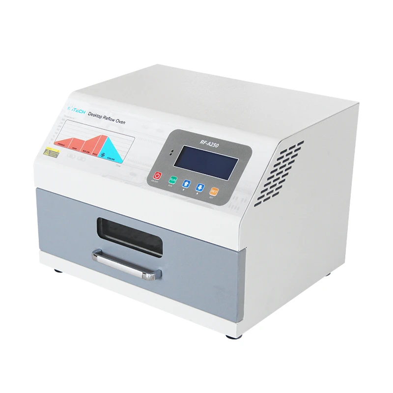 portable arc welder ITECH Factory New Drawer Type SMT Reflow Oven For PCB Assembly RF-A250 Can Connect The PC electric soldering iron kit