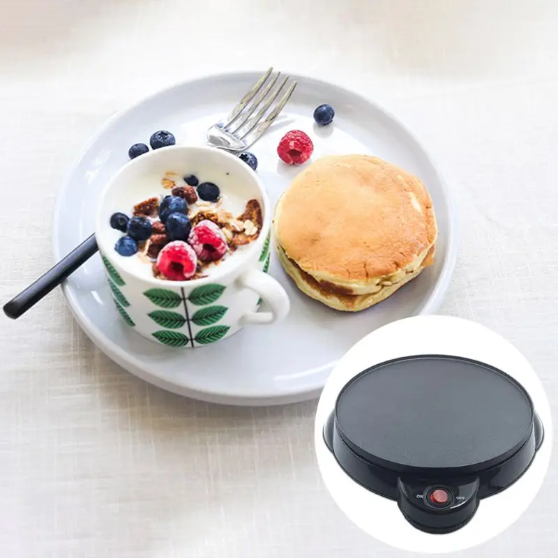 Multi-use Nonstick Crepe Maker Electric Griddle Non-stick Baking Pan Pizza Maker Baking Frying Pan Kitchen Tool 2