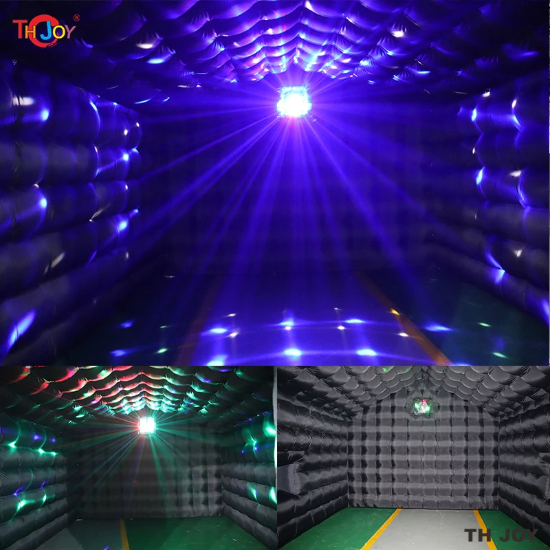 Large Black Inflatable Disco Party Tent Cube Wedding Tent Event Big Mobile  Portable Inflatable Night Club Tent Pavilion for Backyard/Outdoor
