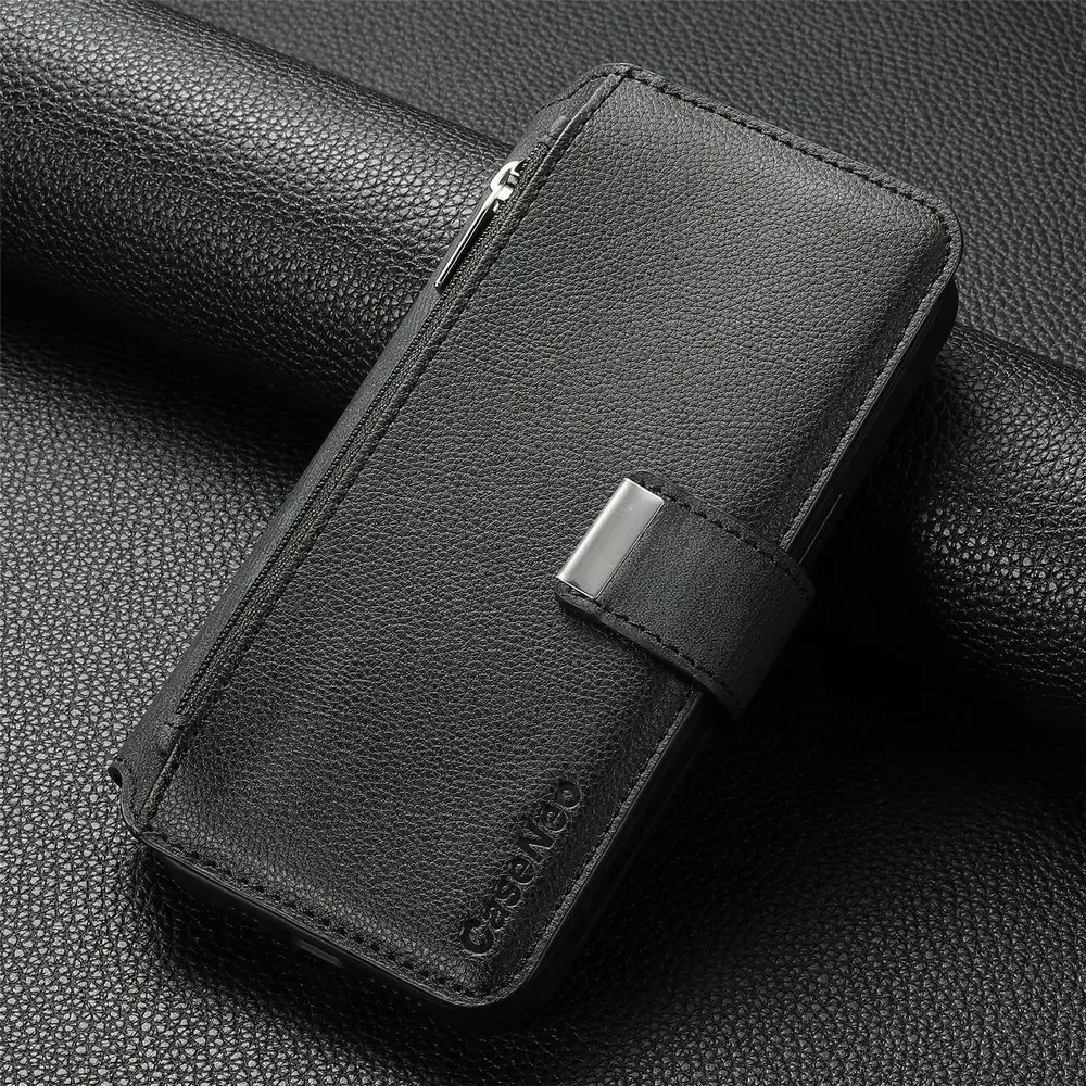 Premium 2-in-1 Detachable Leather Flip Case with 360° Protection