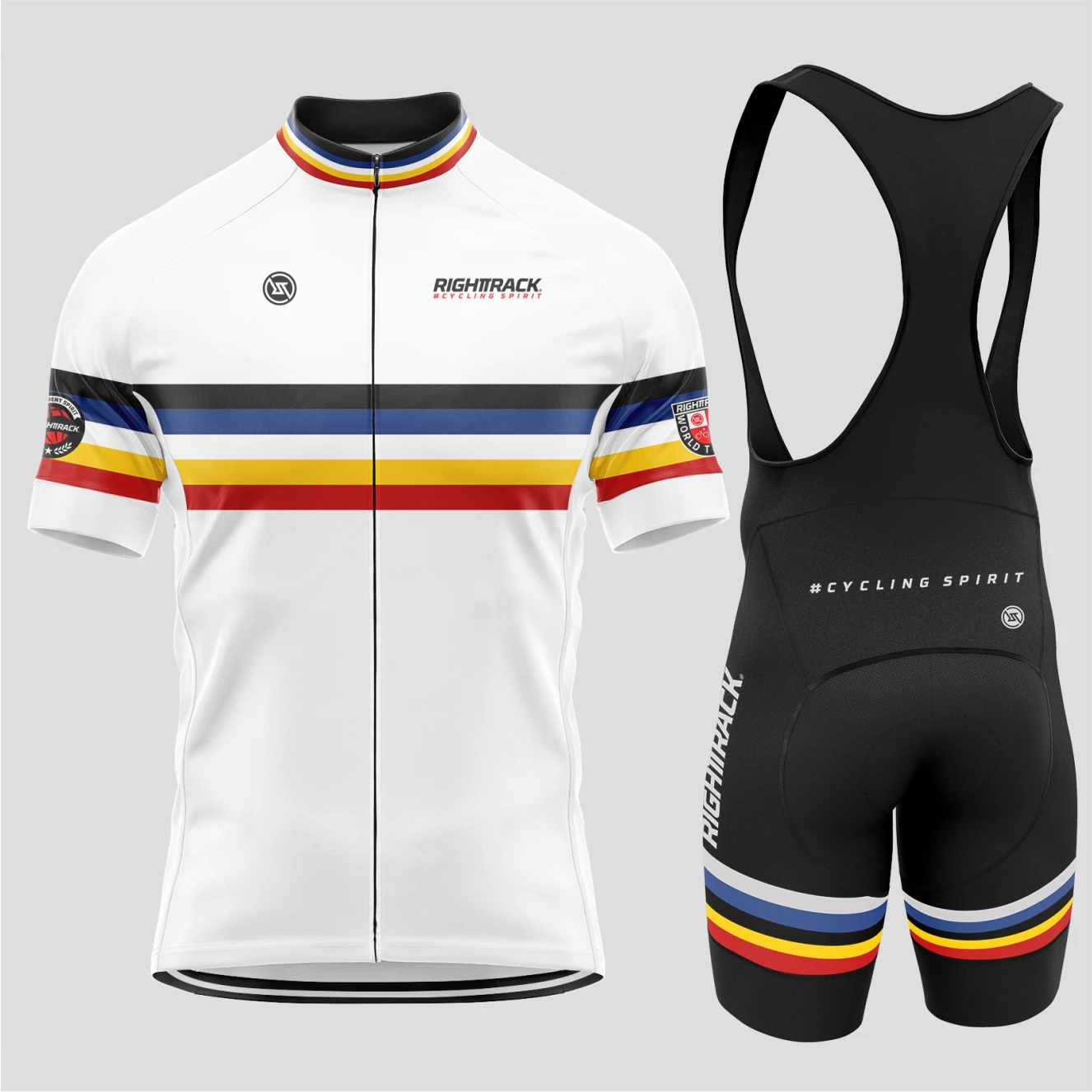 New RightTrack Pro Cycling Suits Men's Outdoor MTB Equip Indoor Training Clothing 20D BIBS Championship Designs Bike Apparel