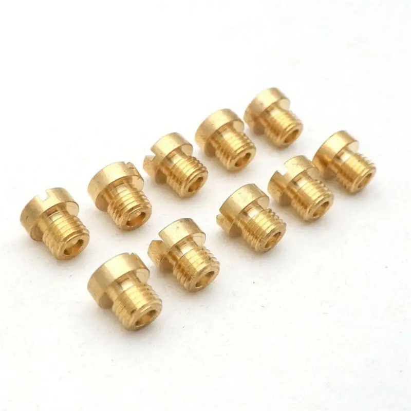 

10pcs M6 Thread 6mm Motorcycle Main Jet For Carburetor 98-130 Injector Nozzles Brand New And High Quality Carburettor Main Jets