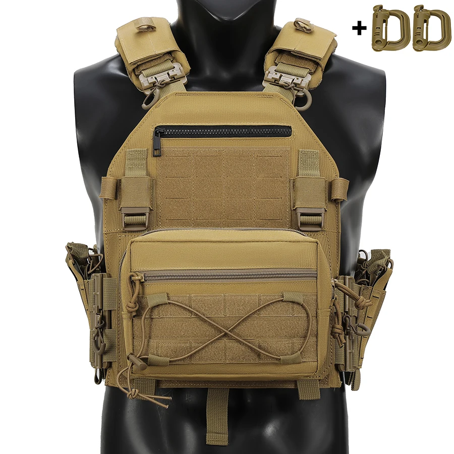 Quick Release Hunting Vest with Large Bag for Outdoor Use