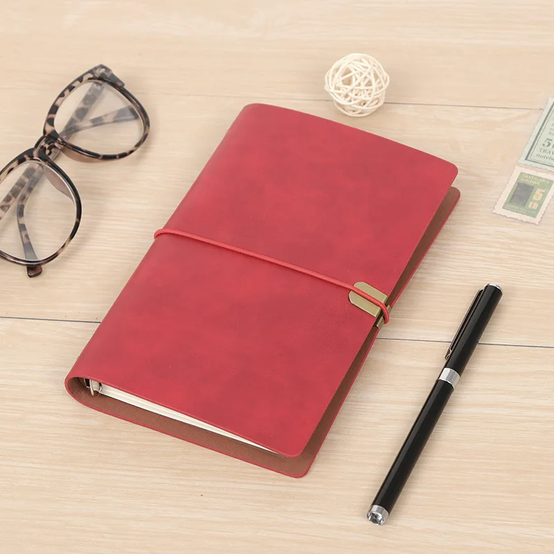 Vintage Soft PU Leather Travel Journal Notebook | Loose-leaf Binder Diary & Planner | School Stationery