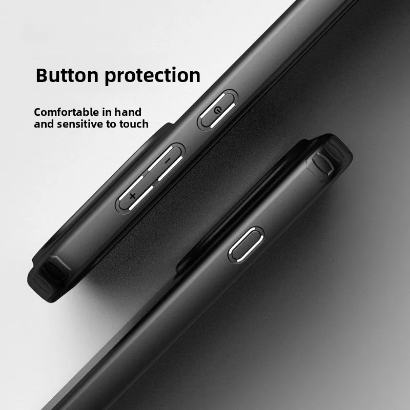 Sleek Frosted Frame Ice-Mist Transparent Shockproof Acrylic Phone Case