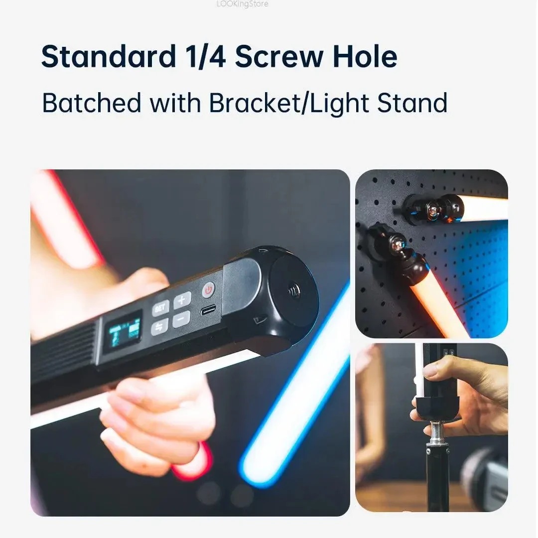 VILTROX K60 RGB Video Light Stick 20W 2500K-8500K APP 26 FX Photo Studio Kits Photography Lighting 5