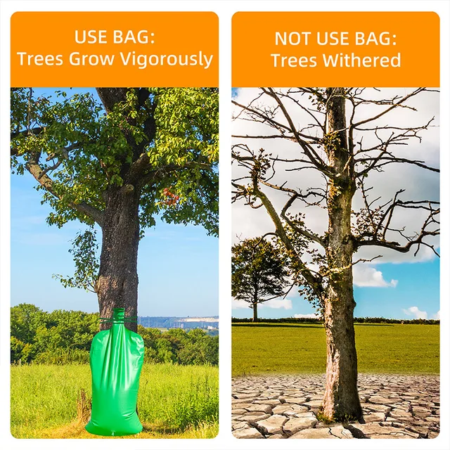 Reusable Tree Automatic Irrigation System with Double Tube, Slow Release Water Bags for Trees 6