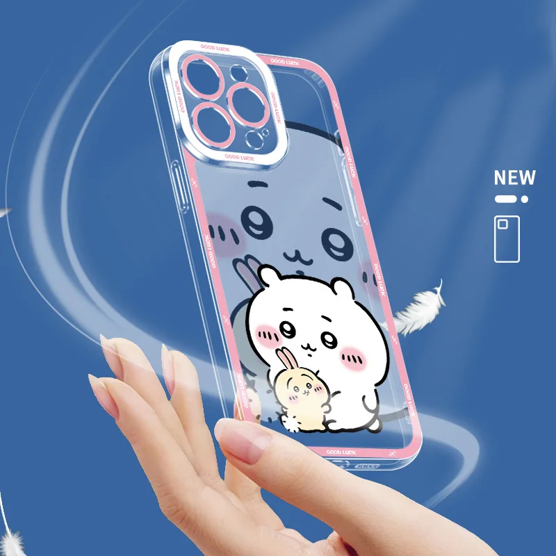C-Chiikawas Clear Case for Samsung Galaxy S25 S24 S23 S22 S21 Ultra Plus S20 FE A73 5G A72 A71 4G A56 A55 A54 5G A52 Soft Cover 3