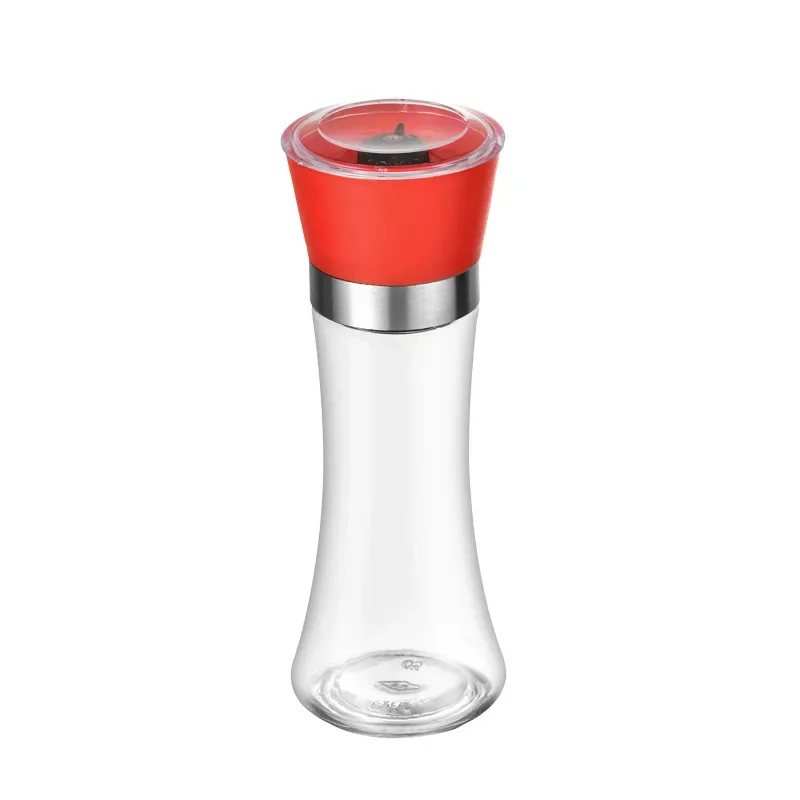 Manual Glass Grinder Black Pepper Salt Stainless Steel Ceramic Core Seasoning and Sprinkling Bottle Essential for Kitchen Use