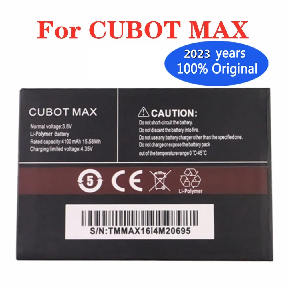 

2023 Years 100% New Original Battery for CUBOT MAX 4100mAh Replacement backup battery Batteries In Stock