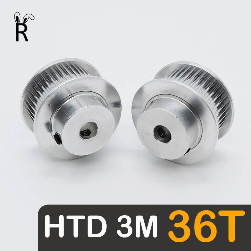 HTD 3M 36Teeth Timing Pulley Bore 5/6/7/8-18/19/20mm 36 Teeth Gears Belt Width 6/10/15mm Synchronous Wheels HTD3M Pulley 3M 36T