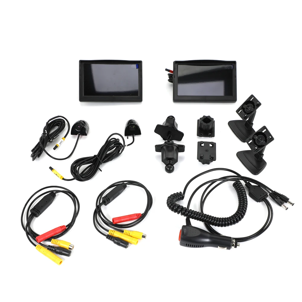 AHD 5 in Digital Car Side View Monitor Mirror System 720P Blind Spot Night Vision Rear View camera with display Back up Car Rear View Camera Car Display Monitor Display Car Parking Monitor