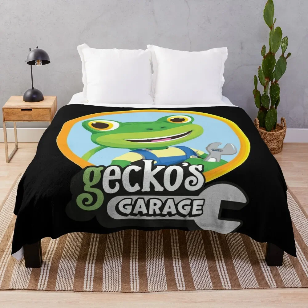 Kids Garage Gecko'S Gg Throw Coperta Summer Decoratives Thermal For Travel Custom Luxury Addensare Coperte