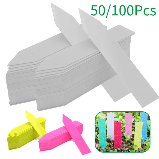 50/100 Db Növényi Címkék Tétek Óvodai Jelölők Virágcserepek Palánta Kerti Vetőfajták Növénynév Címke