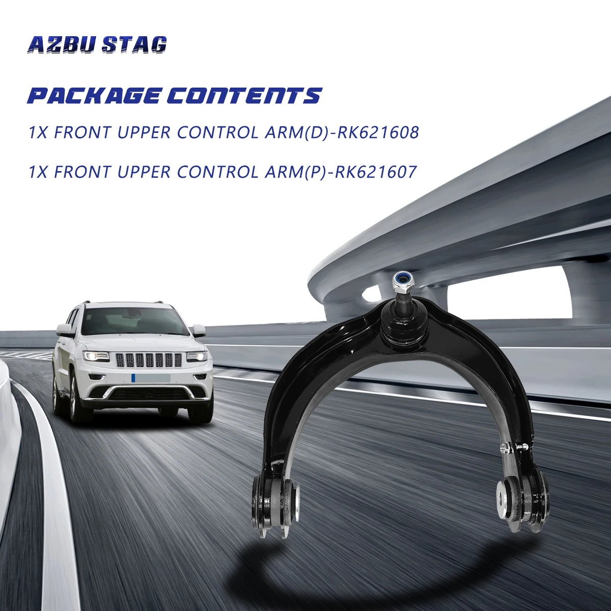 AzbuStag 2PCS Front Upper Control Arms 3