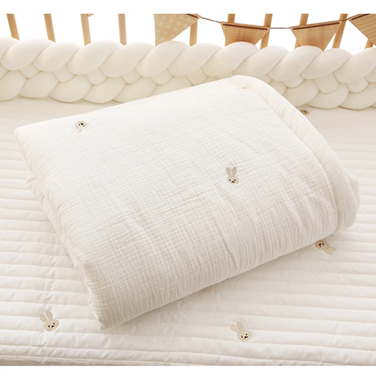 Baby Quilt Spring Autumn Pure Cotton Newborn Children's Baby Gauze Cover Kindergarten Four Seasons Universal DF04
