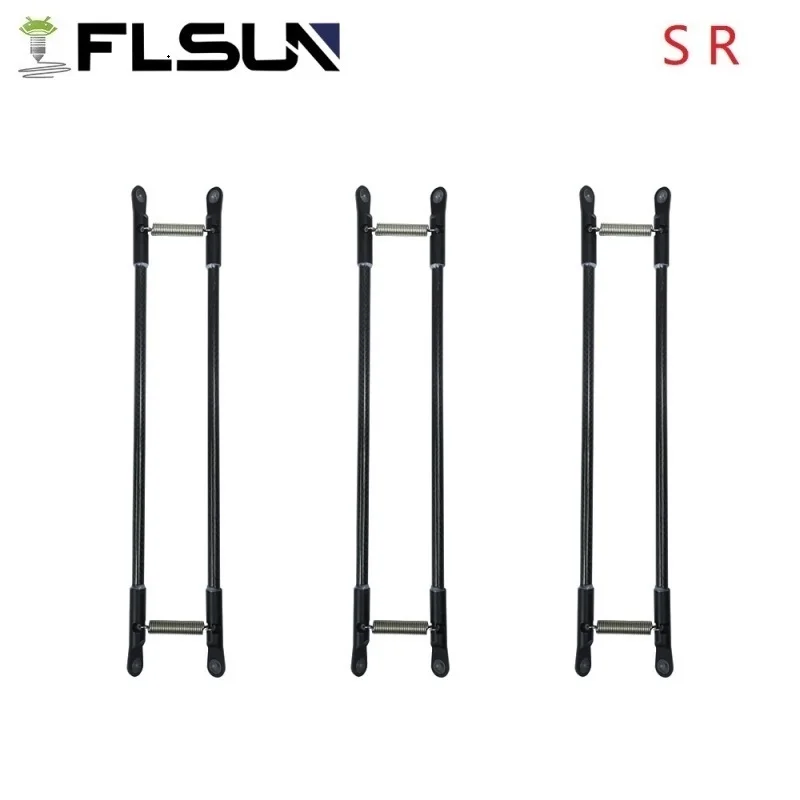 Updated FLSUN Super Racer Parallel Arm 3d Printer Accessories SR Delta 315mm Fiber Carbon Push Rod Wholesale flsun super racer efforter 3d printer accessories sr effector 24v heating tube temperature sensor extrusion head parts wholesale