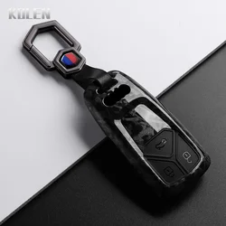 Premium ABS Carbon Fiber Car Key Case Cover - Stylish Protector Shell & Fob Accessories (F - Carbon Set 2)
