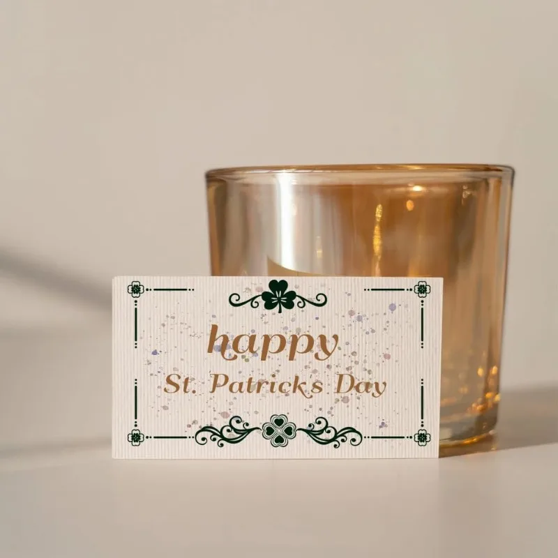 1 pc St. Patrick's Day Clear Stamps Silicone Stamps Clover Corner Background Transparent for St. Patrick's Day clear stamps clear rubber stamps
